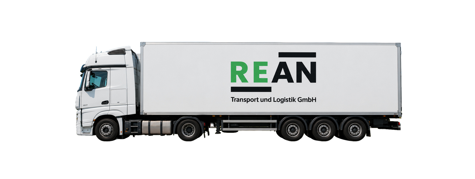 REAN Transport und Logistik branding applied to a truck